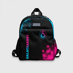 Детский рюкзак Galatasaray - neon gradient: надпись, символ, цвет: 3D-принт