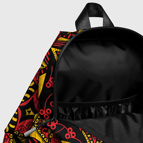 Детский рюкзак Мандала в стиле хохломы / 3D-принт – фото 4