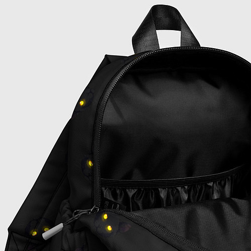 Детский рюкзак Эстетика Черный кот на темном фоне / 3D-принт – фото 4