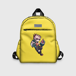 Детский рюкзак Бакуго Кацуки - желтый фон