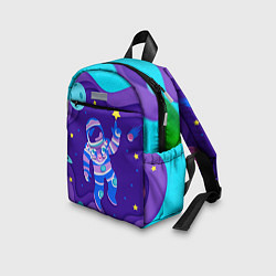 Детский рюкзак Космонавт в космосе - рисунок, цвет: 3D-принт — фото 2