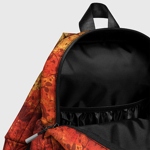 Детский рюкзак Текстура - Orange in dark splashes / 3D-принт – фото 4