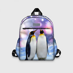 Детский рюкзак Пингвины на снегу, цвет: 3D-принт