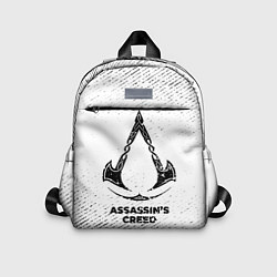 Детский рюкзак Assassins Creed с потертостями на светлом фоне, цвет: 3D-принт