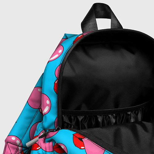 Детский рюкзак Губы с жвачкой / 3D-принт – фото 4