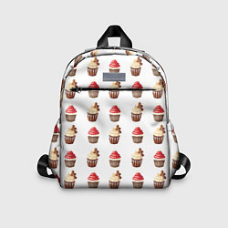 Детский рюкзак Новогодние кексики, паттерн, цвет: 3D-принт