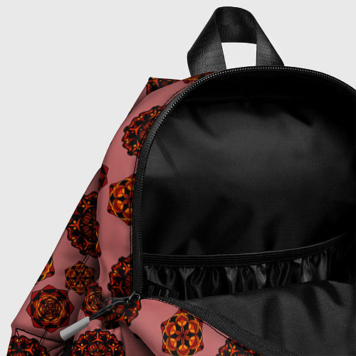 Детский рюкзак Мандалы на сливовом фоне / 3D-принт – фото 4