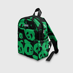 Детский рюкзак Panda green pattern, цвет: 3D-принт — фото 2