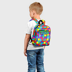 Детский рюкзак Тетрис - паттерн, цвет: 3D-принт — фото 2