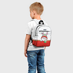 Детский рюкзак Новогодний зайка с ёлочкой, цвет: 3D-принт — фото 2