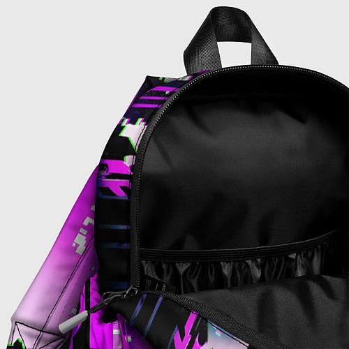 Детский рюкзак Люси нетраннер - фиолетовый / 3D-принт – фото 4
