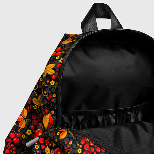Детский рюкзак Красная рябина хохломой / 3D-принт – фото 4