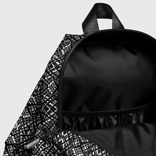 Детский рюкзак Черно-белый геометрический узор Скандинавия / 3D-принт – фото 4