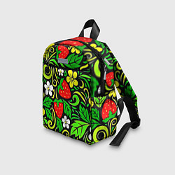 Детский рюкзак Роспись земляника и цветы, цвет: 3D-принт — фото 2