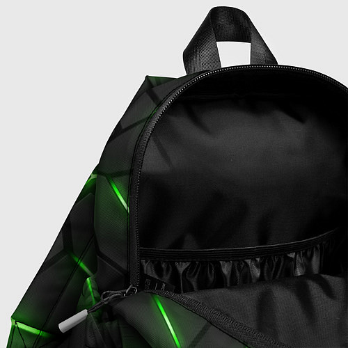 Детский рюкзак Green neon steel / 3D-принт – фото 4