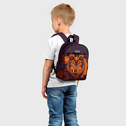 Детский рюкзак Голова рыжего волка, цвет: 3D-принт — фото 2