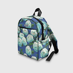 Детский рюкзак Узор из белых пионов, цвет: 3D-принт — фото 2