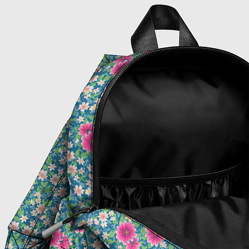 Детский рюкзак Весенний цветочный паттерн / 3D-принт – фото 4
