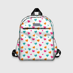 Детский рюкзак Горячие сердца, цвет: 3D-принт