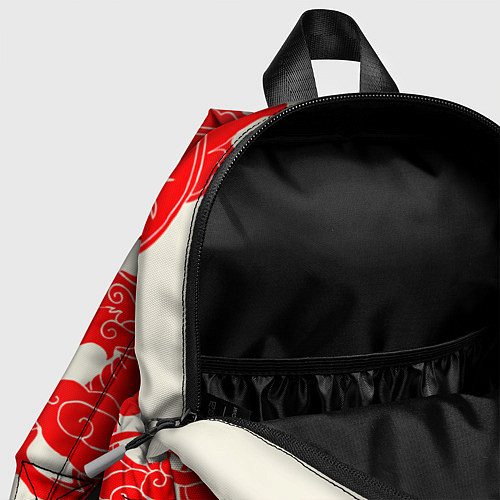 Детский рюкзак Японские красные драконы / 3D-принт – фото 4