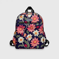 Детский рюкзак Эффект красивой вышивки, цвет: 3D-принт
