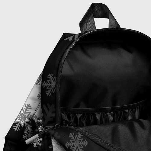 Детский рюкзак Сноуборд черно-белый / 3D-принт – фото 4