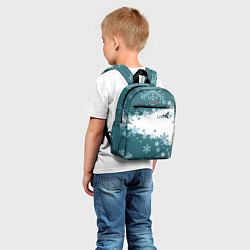 Детский рюкзак Сноуборд синева, цвет: 3D-принт — фото 2