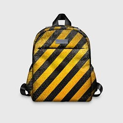 Детский рюкзак Черно-желтая опасность, цвет: 3D-принт