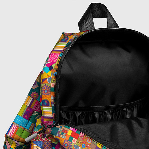 Детский рюкзак Лоскутное шитье, рисовала нейросеть / 3D-принт – фото 4