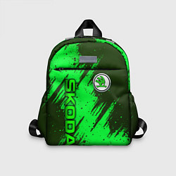 Детский рюкзак Skoda - green, цвет: 3D-принт