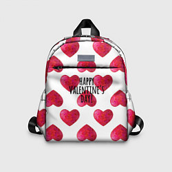 Детский рюкзак Сердца из краски - паттерн на день святого валенти, цвет: 3D-принт