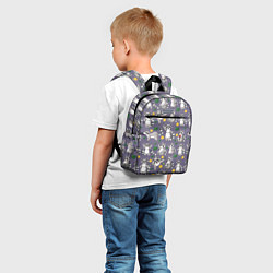 Детский рюкзак Веселый енот паттерн, цвет: 3D-принт — фото 2