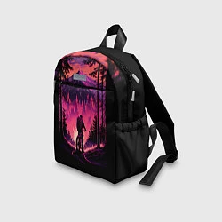 Детский рюкзак Велопрогулка на закате, цвет: 3D-принт — фото 2