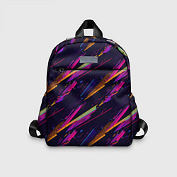 Детский рюкзак Глитч полосы, цвет: 3D-принт