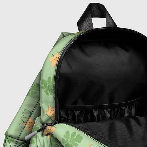 Детский рюкзак Узор из цветков и листьев арбуза / 3D-принт – фото 4