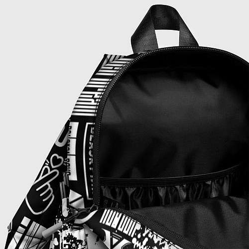 Детский рюкзак Ateez black and white / 3D-принт – фото 4