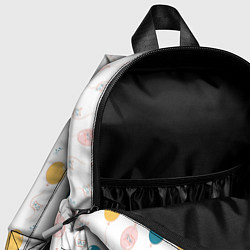 Детский рюкзак Узор из воздушных шариков и котов, цвет: 3D-принт — фото 2