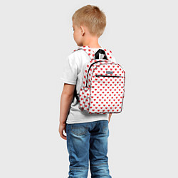 Детский рюкзак Сердечки - паттерн, цвет: 3D-принт — фото 2