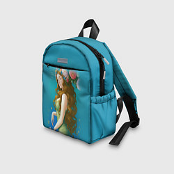 Детский рюкзак Фэнтези девушка с розами, цвет: 3D-принт — фото 2