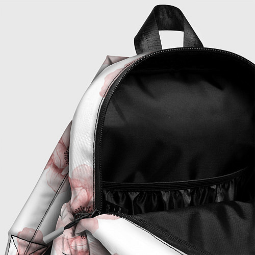 Детский рюкзак Цветок сакуры на белом фоне / 3D-принт – фото 4