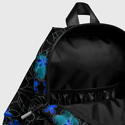 Детский рюкзак Неоновые цветы, цвет: 3D-принт — фото 2