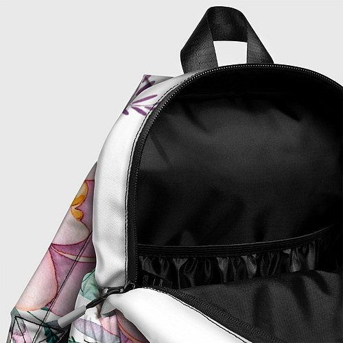 Детский рюкзак Пастельные цветы - посередине / 3D-принт – фото 4