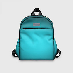 Детский рюкзак Кислотный голубой с градиентом, цвет: 3D-принт