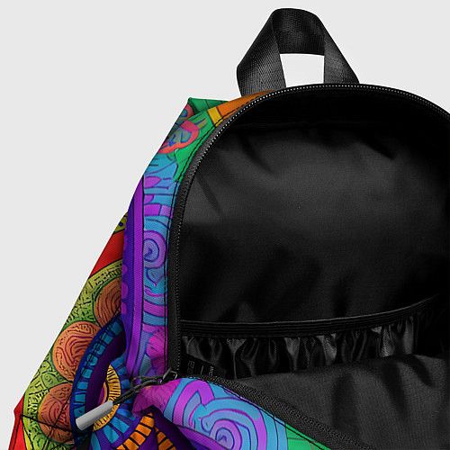 Детский рюкзак Красочные этнические орнаменты / 3D-принт – фото 4