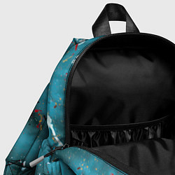 Детский рюкзак Абстрактный светло-синий туман и краски, цвет: 3D-принт — фото 2