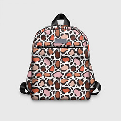 Детский рюкзак Бесконечные цветные пятна леопарда, цвет: 3D-принт