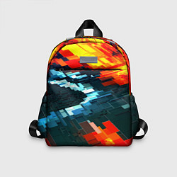 Детский рюкзак Плиты и грани абстракции, цвет: 3D-принт