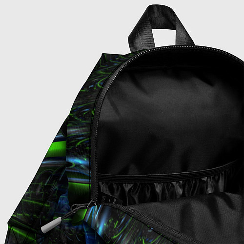 Детский рюкзак Светящиеся лучи узор / 3D-принт – фото 4