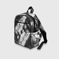 Детский рюкзак Черно-белый тай-дай, цвет: 3D-принт — фото 2