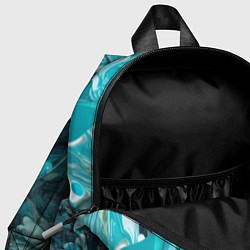 Детский рюкзак Абстрактные голубые брызги краски, цвет: 3D-принт — фото 2
